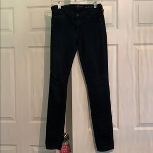 Dark wash skinny jeans